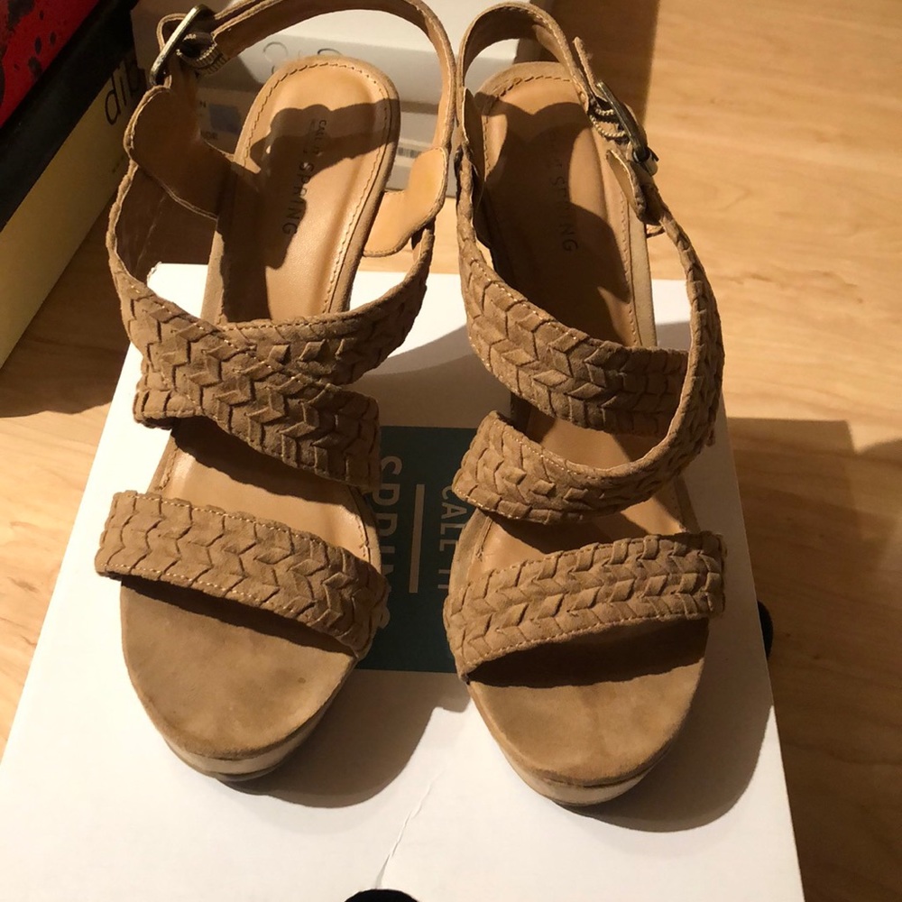 Like new suede wedges.